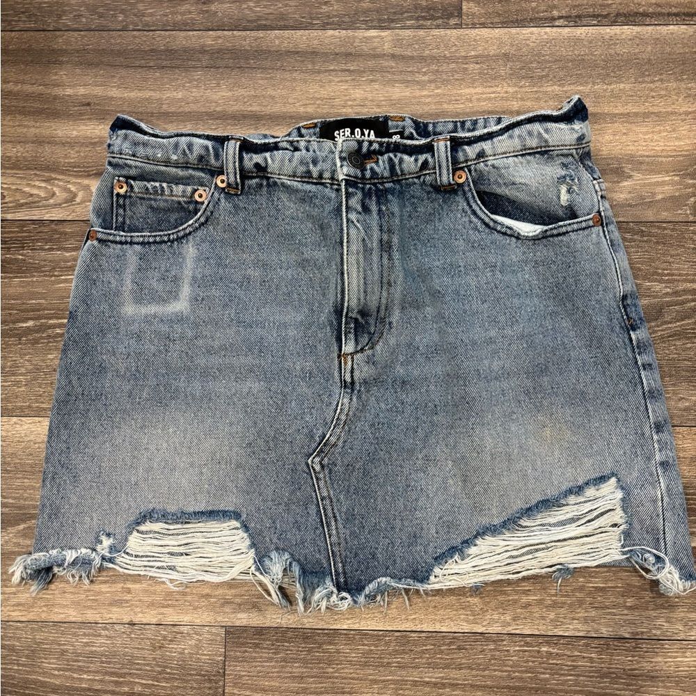 Ser. O. Ya. Women’s Distressed Denim Jean Shorts Size 28 Revolve